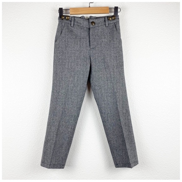 Tom & Drew Kids Herringbone‎ Pants in Gray Size 5 - Picture 1 of 11